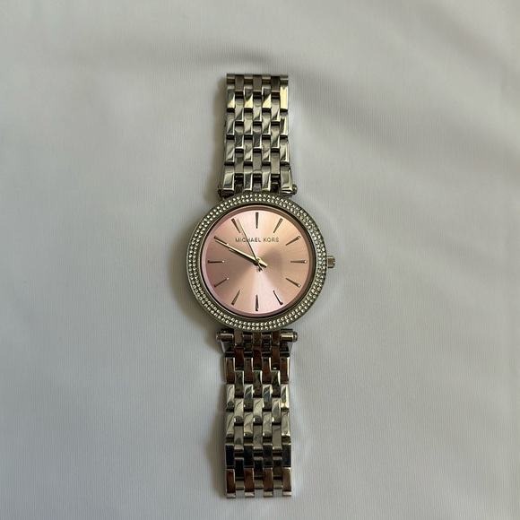 Michael Kors “Darci” Watch 39mm Silver and Pink - Picture 3 of 9